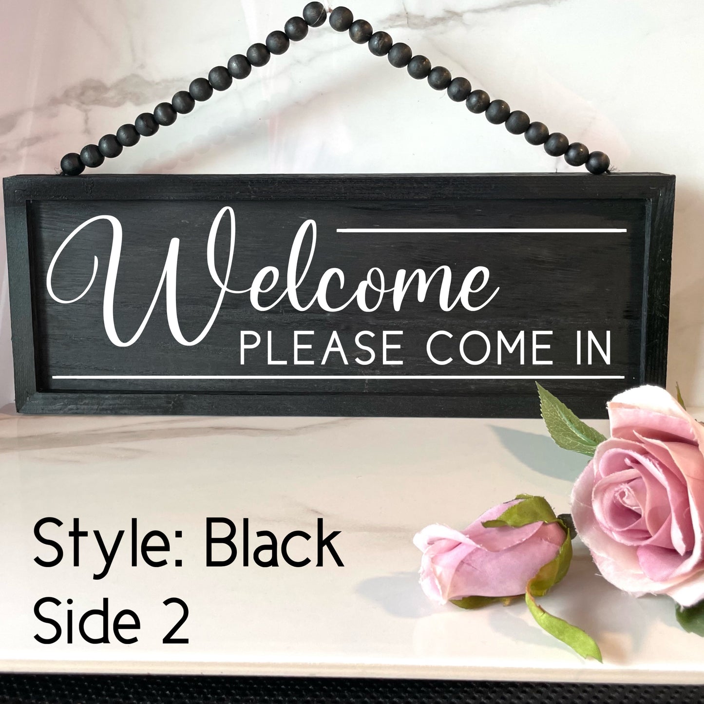 In a Meeting Sign, Reversible Custom Wood Door Sign, Personalized Office Door Hanger