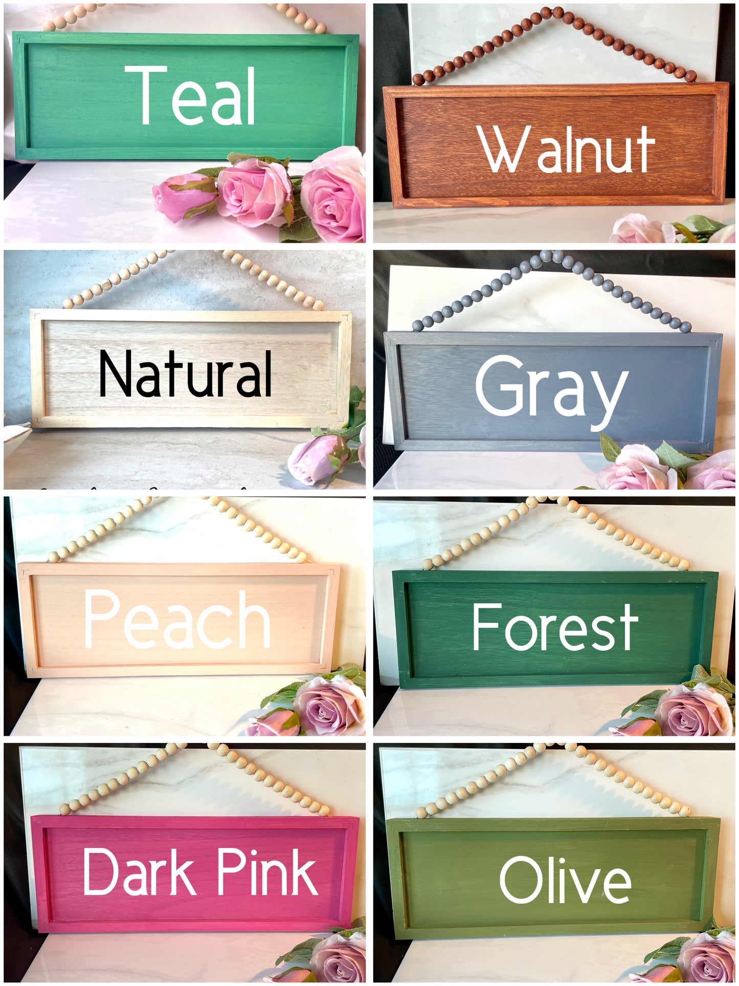 In a Meeting Sign, Reversible Custom Wood Door Sign, Personalized Office Door Hanger