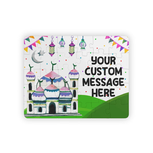 Personalized Eid gift for kids, Custom Puzzle, Kids Name Puzzle, Custom Toddler Puzzle, Ramadan Gift, Ramadan Puzzle for girls, Eid Mubarak