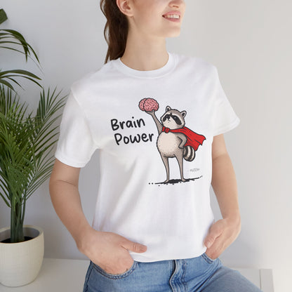 Funny Raccoon Brain Power Shirt