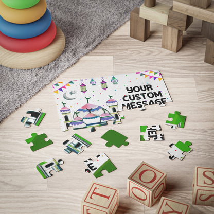 Personalized Eid gift for kids, Custom Puzzle, Kids Name Puzzle, Custom Toddler Puzzle, Ramadan Gift, Ramadan Puzzle for girls, Eid Mubarak