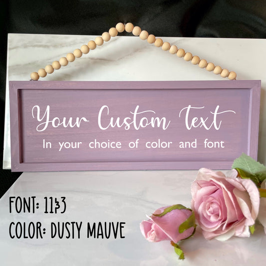 Custom Door Sign, Personalized Door Hanger for Office door or Home Decor