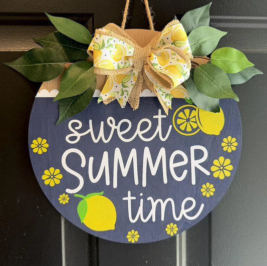 Sweet Summer Time Summer Door Sign